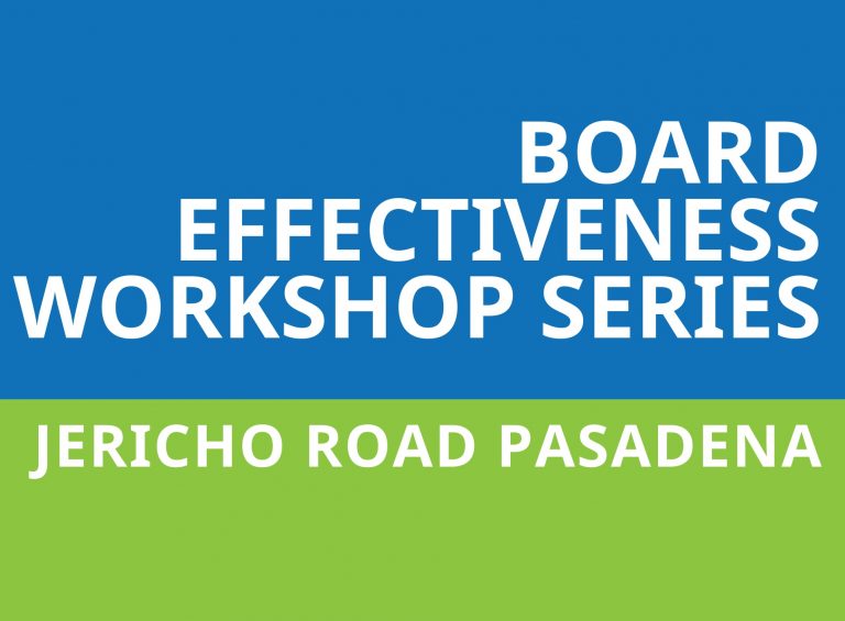 JRP Board Effectiveness Workshop