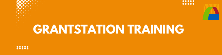 Orange banner image with Jericho Road Pasadena logo and the words GrantStation Training