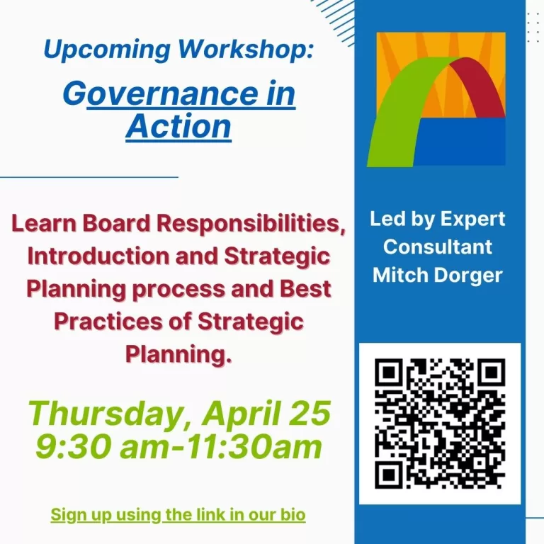 Tomorrow’s Workshop: Governance in Action – Part 1