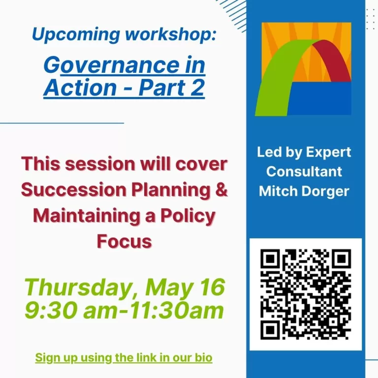 Join us for a Transformative Workshop: Governance in Action – Part 2