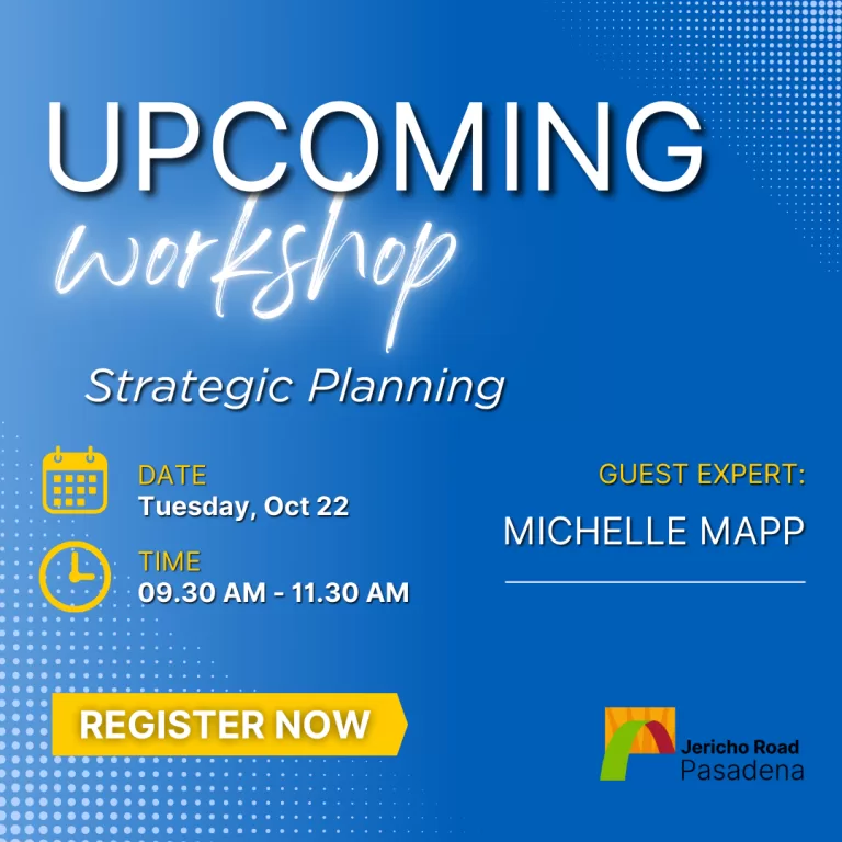 New Workshop: Strategic Planning