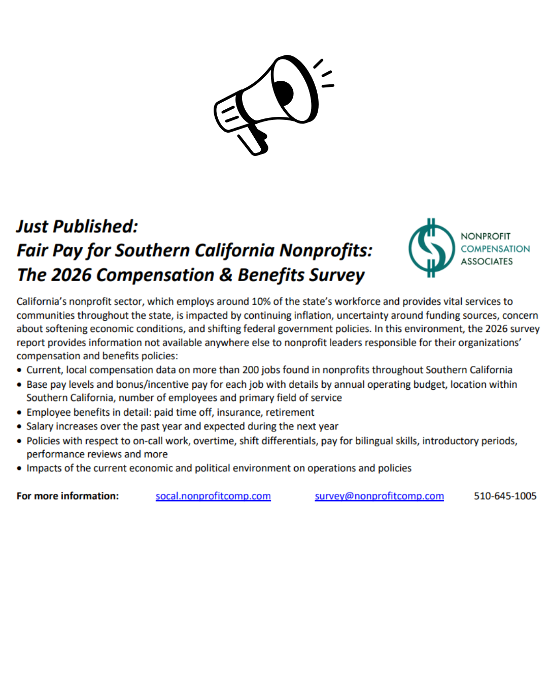 The 2026 Fair Pay for Southern California Nonprofits Survey Report has been released