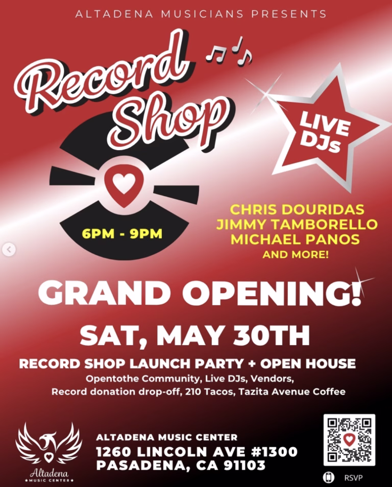 Record Shop Grand Opening – Altadena Musicians